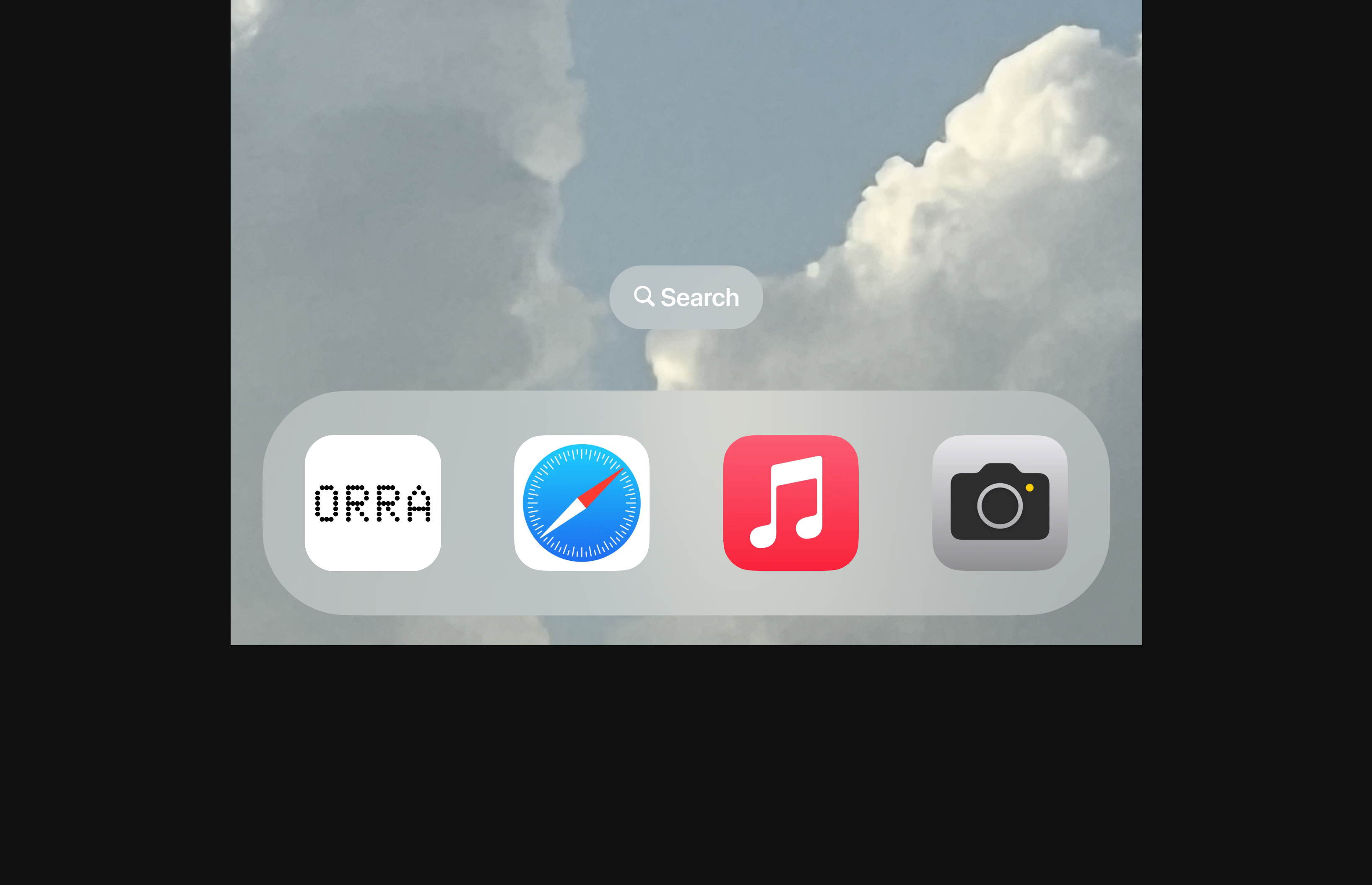 Orra app dock search screen
